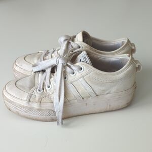 Adidas Women's Off-White Platform Sneakers
